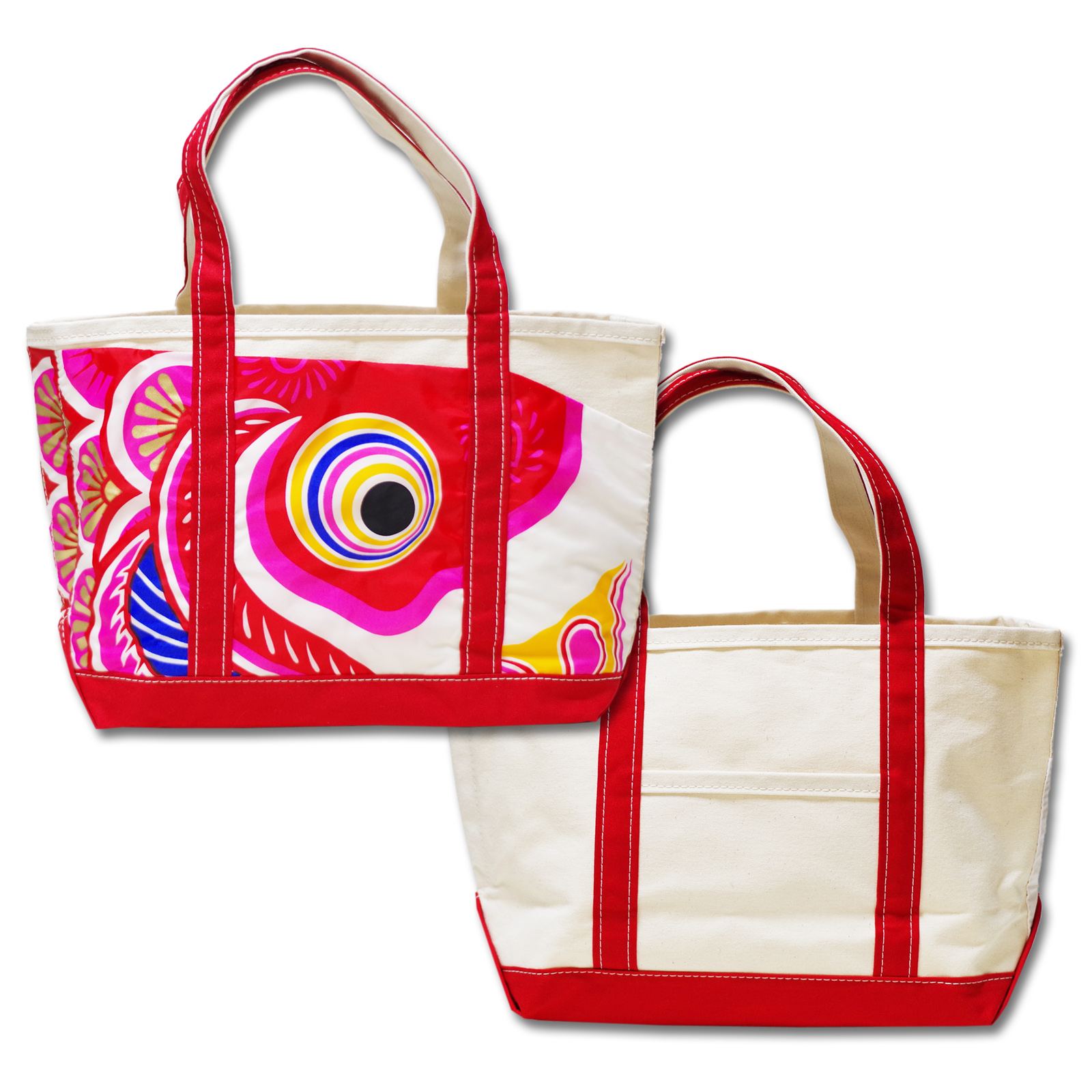 Tote Bag Red Large Size Right Facing
