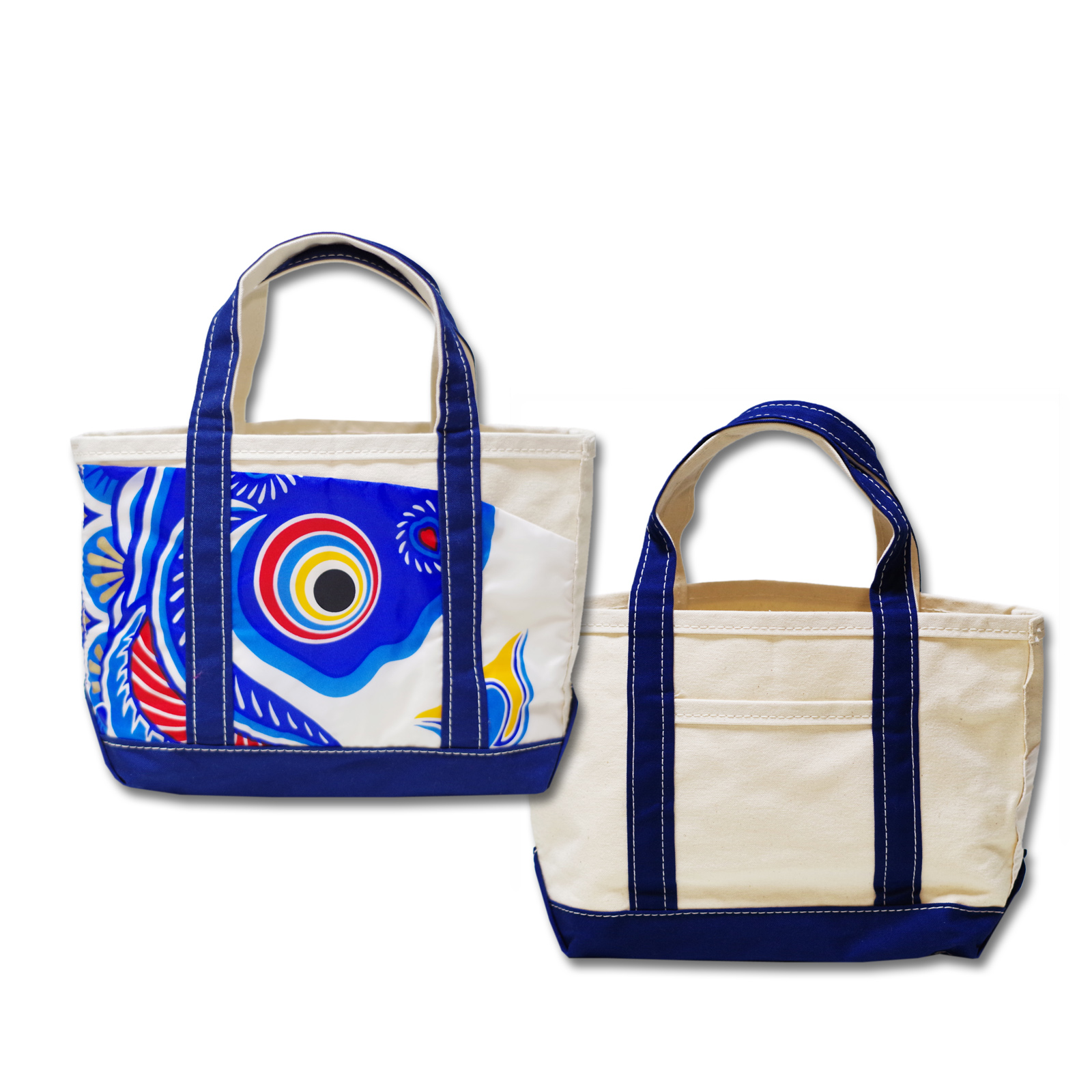 Tote Bag Blue Small Size Right Facing